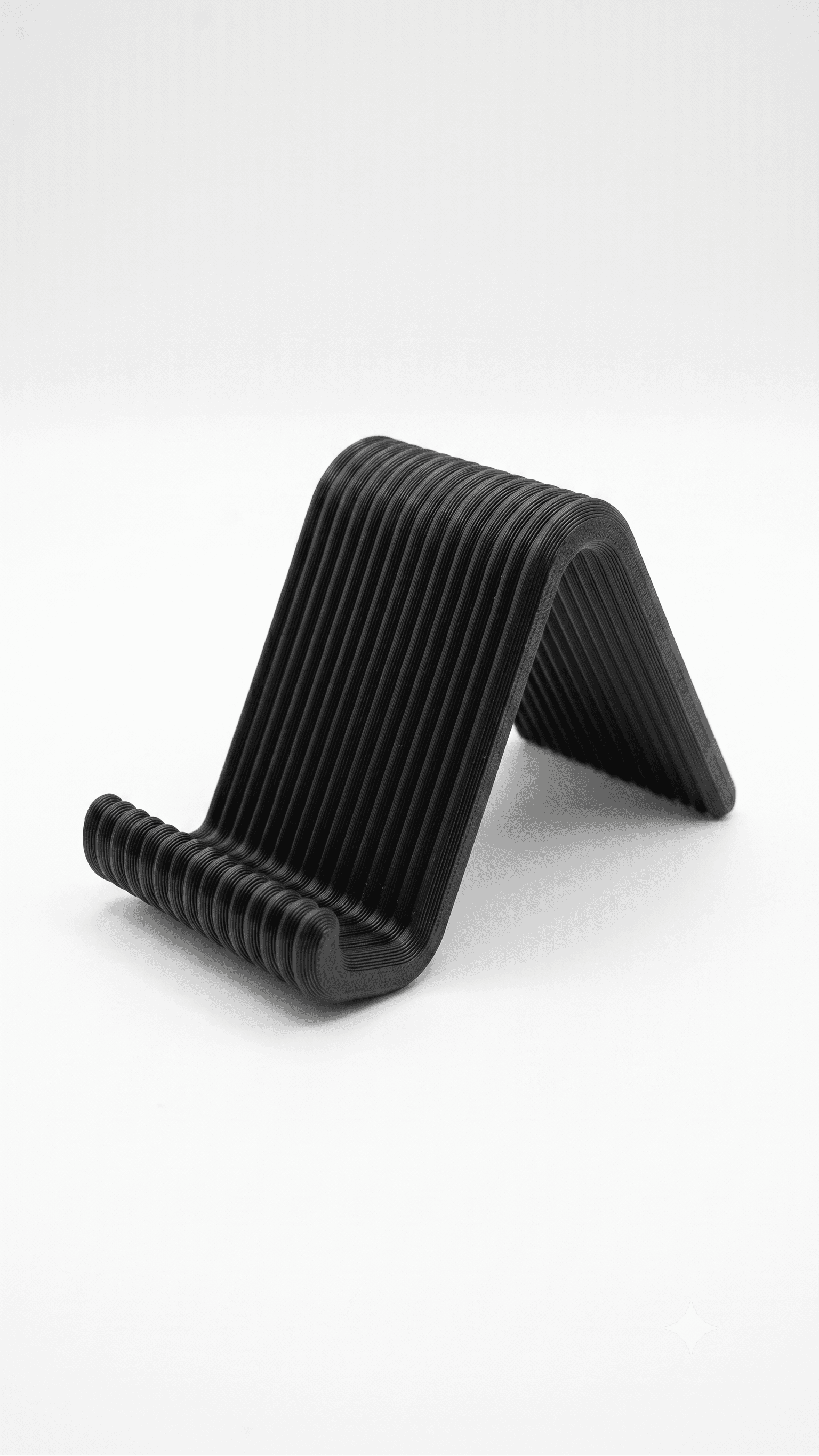 Suporte de Celular de Mesa Preto Compacto — foto 1